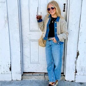 BLANKNYC Knit Trucker Jacket